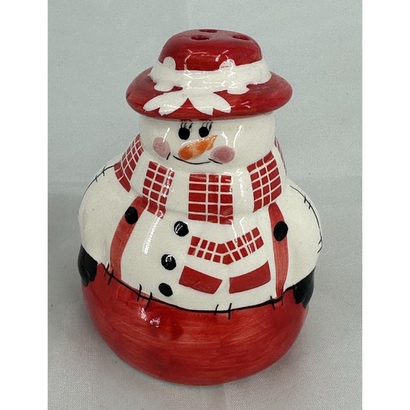 The Finishing Touch American Greetings Mr. and Mrs. Snowman Salt Pepper Shakers - Picture 2 of 8